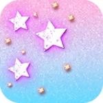 star wallpaper dreamy glitter android application logo